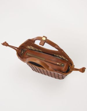 MARA MINI - COGNAC WOVEN CLASSIC  COGNAC