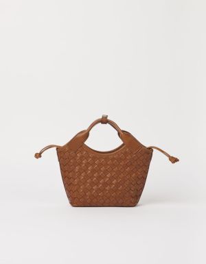 MARA MINI - COGNAC WOVEN CLASSIC  COGNAC
