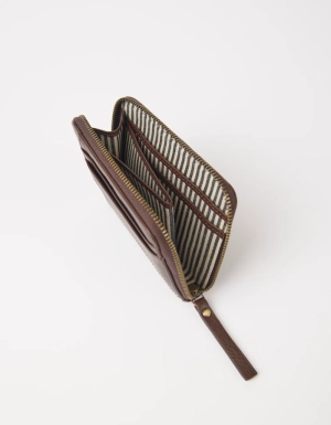 ROBBIE WALLET - CHOCOLATE SOFT GRAIN CHOCOLATE