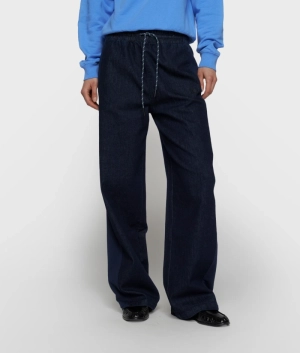 WESTERN PANTS CHAMBRAY DARK BLUE