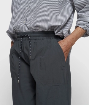 CRINKLE JOGGER STEEL BLUE