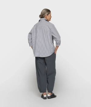 CRINKLE JOGGER STEEL BLUE