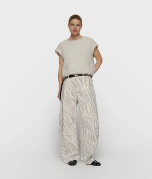 WESTERN PANTS ZEBRA ECRU 