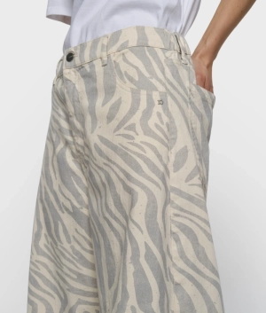 WESTERN PANTS ZEBRA ECRU 