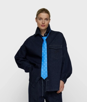 OVERSHIRT CHAMBRAY DARK BLUE