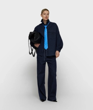 OVERSHIRT CHAMBRAY DARK BLUE