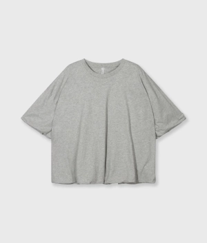 BALLOON TEE LIGHT GREY MELE