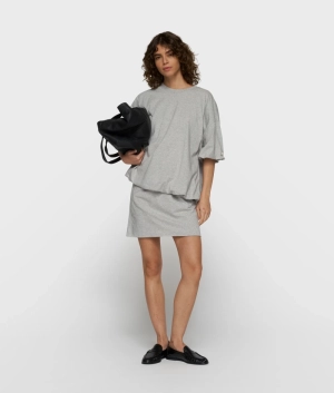 BALLOON TEE LIGHT GREY MELE