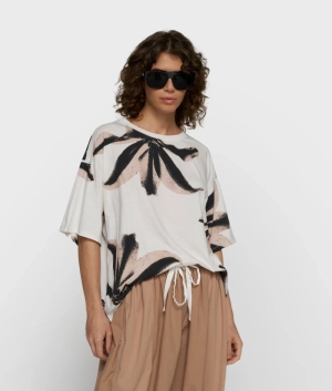 TEE FLOWER ECRU