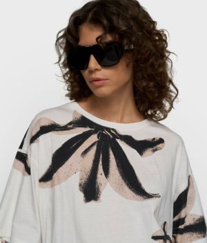 TEE FLOWER ECRU