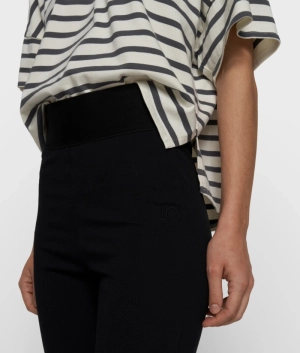 WIDE TEE STRIPES ECRU/STEEL BLUE