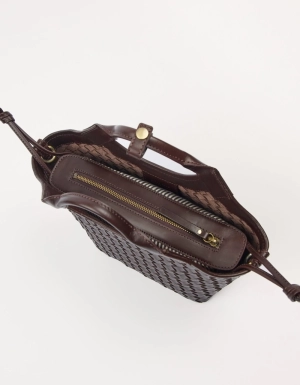 MARA MIDI - CHOCOLATE WOVEN CLASSIC  CHOCOLATE