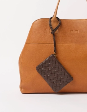 LEXI MINI - CHOCOLATE WOVEN CLASSIC LEATHER CHOCOLATE