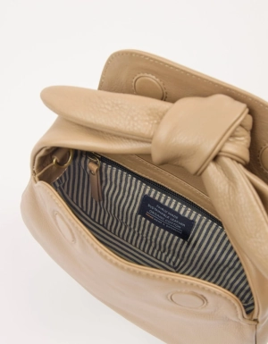 COCO CROISSANT - SAND SOFT GRAIN LEATHER SAND