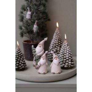 CANDLE TREE SNOW M GREEN