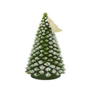 CANDLE TREE SNOW L GREEN