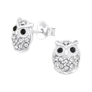 UILTJES MET ZIRKONIUM - 925 SILVER EAR STUDS SILVER