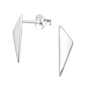 DRIEHOEK ASYMMETRISCH - 925 SILVER EARSTUDS  SILVER