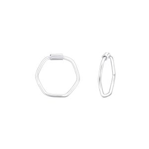 GEOMETRISCH - 925 SILVER EAR STUDS SILVER