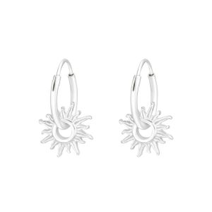 HANGERTJE MET ZON - 925 SILVER EAR STUDS SILVER