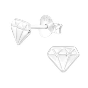 DIAMANT - 925 SILVER EARSTUDS ZILVER