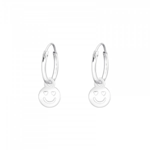 HANGERTJES SMILEYS - 925 SILVER EARSTUDS SILVER