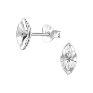 DRUPPEL KRISTAL - 925 SILVER EARSTUDS SILVER