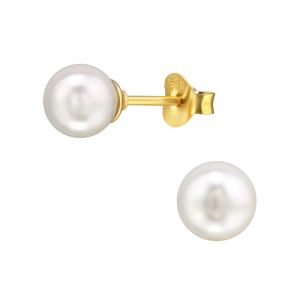 PAREL - 925 SILVER EARSTUDS - GOUD VERGULD + E-COAT GOLD