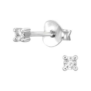 KRISTAL- 925 SILVER EARSTUDS  SILVER