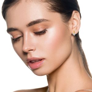 KRISTAL - 925 SILVER EARSTUDS - GOUD VERGULD - E-COAT GOLD