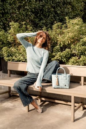 MINI PARIS SHOPPER FADED BLUE