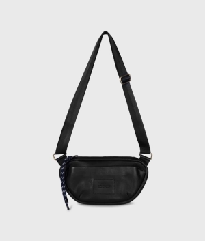 LEATHER FANNY BAG BLACK