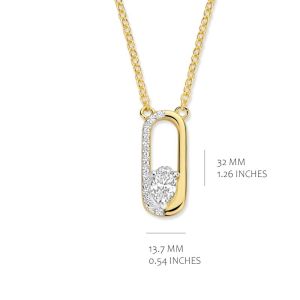 GOLD PLATED SET WITH WHITE CZ GOLD