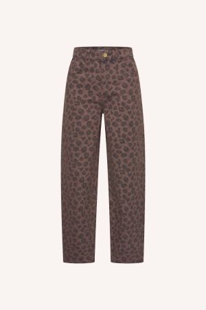 LEW CHEETAH CHOCOLATE PANTS CHOCOLATE