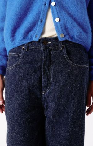 DAMES BAGGY JEANS NAFOW BLUE BRUSHED