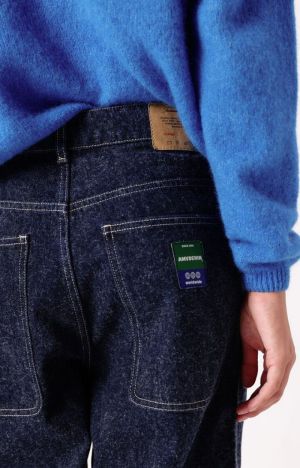 DAMES BAGGY JEANS NAFOW BLUE BRUSHED