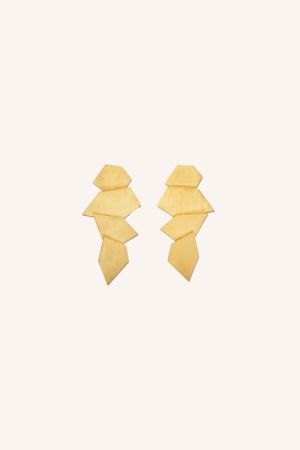 CRYSTAL EARRING  GOLD