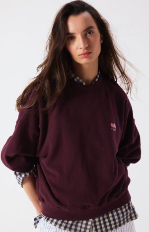 SWEAT AMPLE ML COL ROND LOGO LIEDEVIN