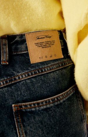 JEANS 5 POSCHES  BLUE BLACK