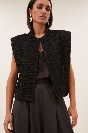 MILO SPARKLE GILET BLACK