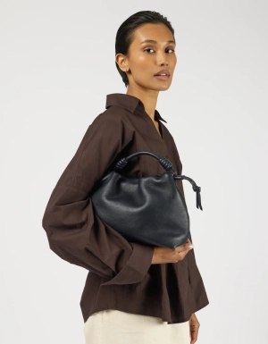 KIKI MIDI -UNIVERSE BLUE SOFT GRAIN LEATHER UNIVERSE BLUE