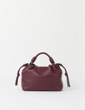 KIKI MINI -DARK CHERRY SOFT GRAIN LEATHER DARK CHERRY