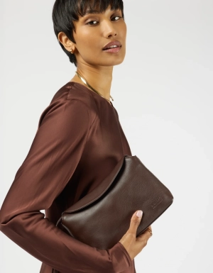 SIENNA MINI - CHOCOLATE SOFT GRAIN LEATHER CHOCOLATE