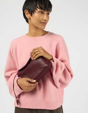 SIENNA MINI - DARK CHERRY SOFT GRAIN LEATHER DARK CHERRY