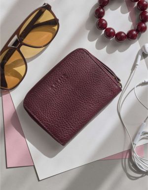 ROBBIE WALLET - DARK CHERRY SOFT GRAIN DARK CHERRY