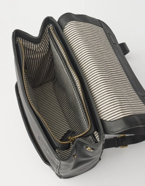 LIAM BACKPACK - BLACK SOFT GRAIN LEATHER BLACK