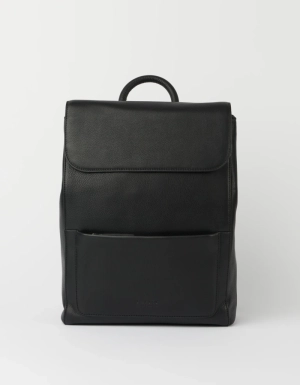 LIAM BACKPACK - BLACK SOFT GRAIN LEATHER BLACK