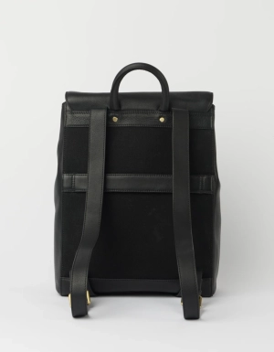 LIAM BACKPACK - BLACK SOFT GRAIN LEATHER BLACK