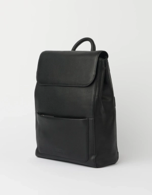 LIAM BACKPACK - BLACK SOFT GRAIN LEATHER BLACK