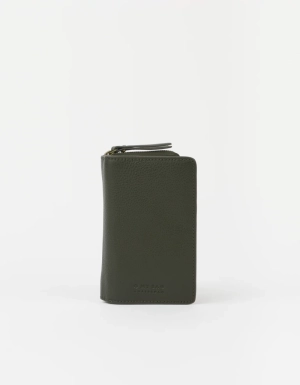 JETT WALLET - MOSS SOFT GRAIN LEATHER MOSS